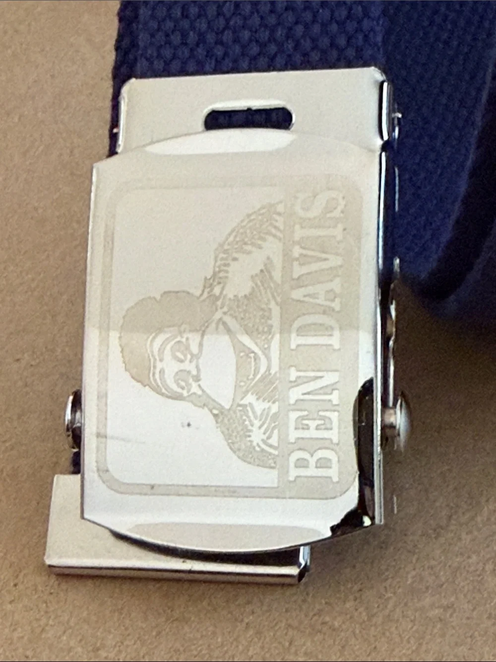Navy blue Ben Davis cotton web belt